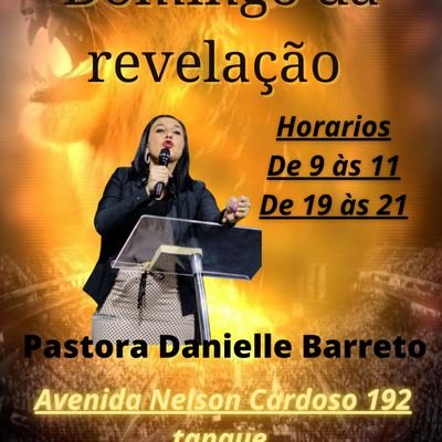 pastora Danielle Barreto presidente da church vidas saradas, nosso propósito é salvar as almas