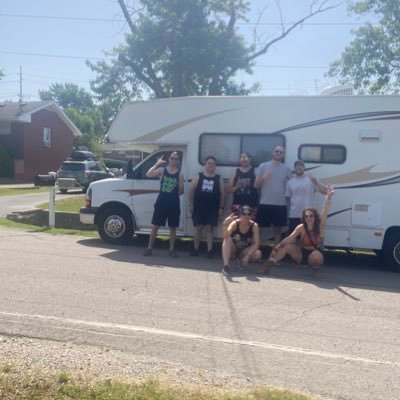 Roo-Tang Clan Refroogees bringing the message of Lord Zultan to RV Camping at Bonnaroo. We bring da ruckus. Working on our brochure.