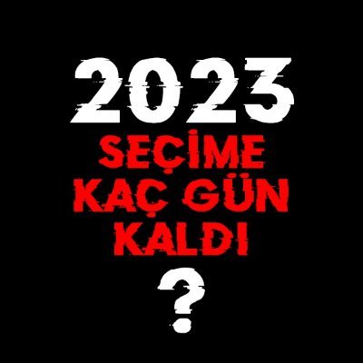 Her gün 2023 seçimlerine kaç gün kaldığını paylaşıyoruz.

(Türkiye genel seçimleri, en geç 18 Haziran 2023 veya daha erken bir tarihte düzenlenecektir.)