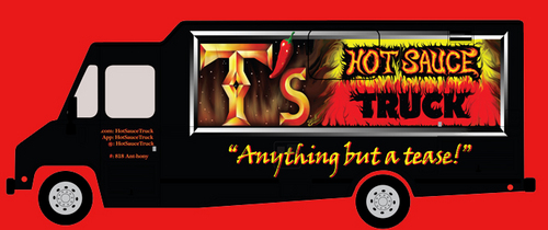 T's Hot Sauce Truck is the place to find gourmet food from around the world paired with amazing organic hot sauces!
