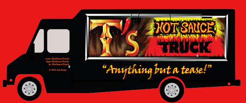 HotSauceTruck's profile picture. T's Hot Sauce Truck is the place to find gourmet food from around the world paired with amazing organic hot sauces!