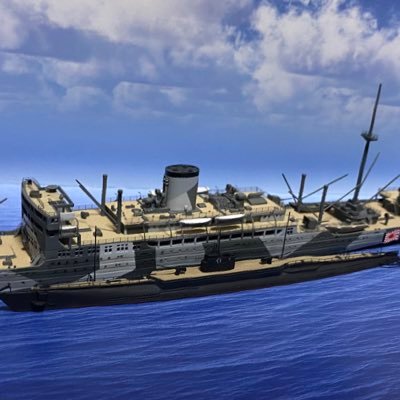 大型艦は製作中に保留扱いになることもしばしば 。ww2で活躍した工作艦朝日、敷設艦常磐が好き。稀にスクラッチするよ。第1船渠笠置 第2船渠白露時雨 第3船渠有明夕暮 第4船渠ヴェーザー 第5船渠冲鷹