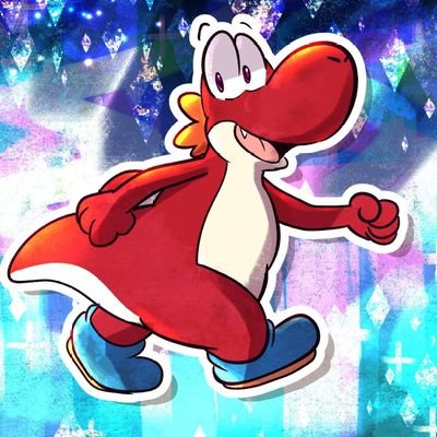 Hi, I'm Roy the red Yoshi. Profile Picture made by @PixleLikesFruit