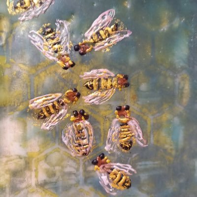 Artist and Tutor. Painting with Encaustic Wax (molten beeswax and damar resin) It’s hot, hot, hot and yet so cool!