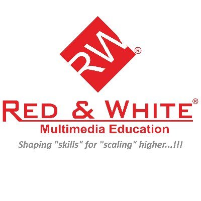 Red & White Multimedia Education
