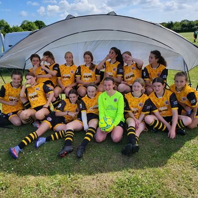2024-2025 under 18s girls football teams for Hutton FC. Managers; Ian Farmer, Alex Findlay and Freya Godfrey.