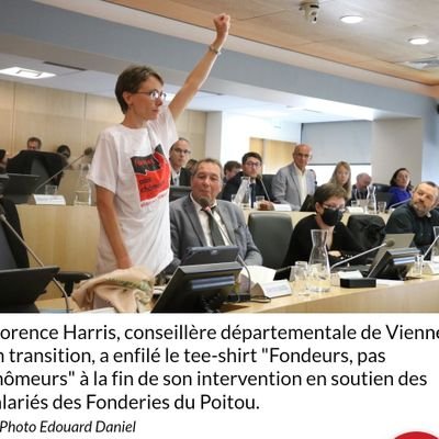 Conseillère départementale 86 / Vienne en transition / Parti communiste français / Facebook Instagram : floharris86