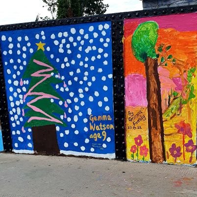 Mill Lane Bridge Murals #NW6. Exciting community led project for primary school children creating #art #murals #environment #sustainabletravel #networkrail