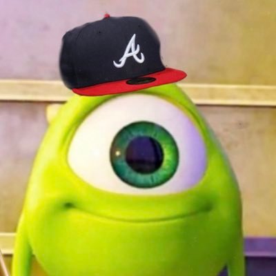 One-eyed, green sphere with arms, legs and a @Braves cap | #KennesawStateAlumnus