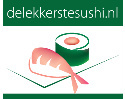 Druk op 'VOLGEN' als je sushi lekker vindt.