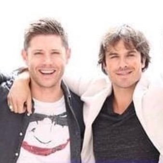 Obsessed with #thevampirediaries & @supernatural. Love you both @iansomerhalder & @jensenackles