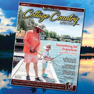 Home & Cottage Lifestyle, Design, Community Stories, Hot List of Attractions & Destinations, Events, Recipes, Outdoors, DIY, Kids Corner, Pets, Health and more