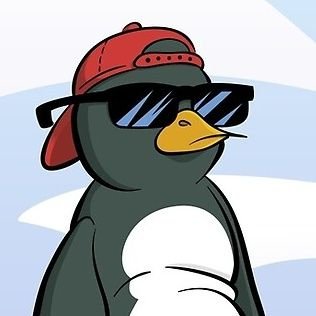 A cool penguin that plays games.