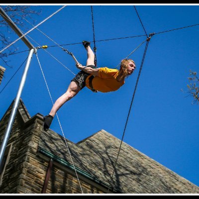 Recreational flying trapeze rig in Philadelphia, PA