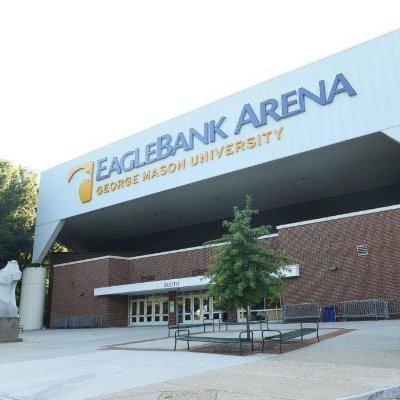 EagleBank Arena (formerly the Patriot Center) is a 10,000-seat arena at George Mason University that hosts Mason basketball games, concerts and family shows
