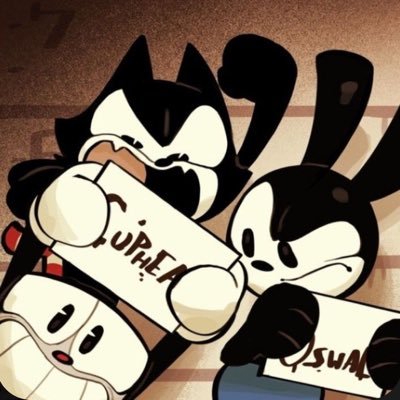 Loves Cartoons here’s some that I like!- Felix The Cat, Oswald The Lucky Rabbit, CupHead, MugMan, Bendy, Animaniacs/ Rest In Peace Techno blade 🕊