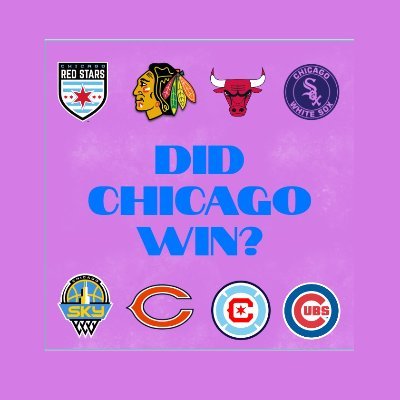 All Chicago area teams are supported here!❤

Red Stars: @didCRSwin

Chicago(in french): @ChicagoSportsFR

Las Vegas: @Did_Vegas_Win

Seattle: @Did_Seattle_Win