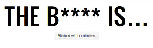 Bitches will be bitches. So let's talk about them! Follow me! I follow back!