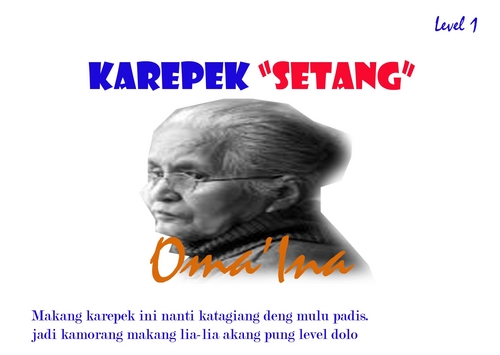 Karepek Setang ini cuma ada di katong kota Ambon saja...
Makang Karepek Setang ini nanti katagian deng mulu padis..
jadi kamorang makang lia-lia level dolo..