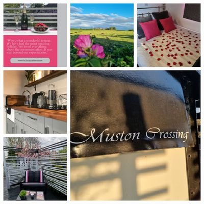 Muston Crossing,Filey, Yorkshire Coast.
Beautiful Accommodation Just for Two.
Secluded Private Gardens
#No2HiddenHuts
#HotTubs
#DogFriendly 
#PrivateGarden
#BBQ