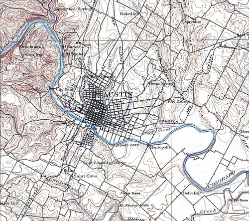 We're the University of Texas Libraries - Perry-Castañeda Library (PCL) Map Collection.  A world renowned map collection right here in Austin!  And on the web.