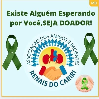 Renais do Cariri
Associação dos Amigos e Pacientes Renais do Cariri
Há 19 anos apoiando os pacientes renais do Cariri