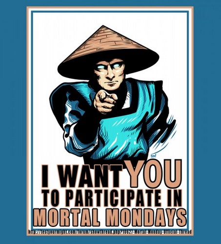 MortalMondays's profile picture. We are a community project in an attempt to help the MK9 scene grow. Please visit our youtube page and threads on TestYourMight.com and Gamefaqs.com.