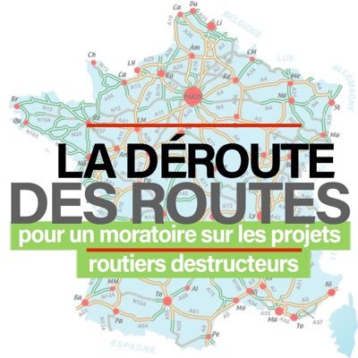🚚✋ Nous réunissons 60 collectifs en lutte face au système du tout-routier et nous demandons un #moratoireroutes ! NO MACADAM ✊