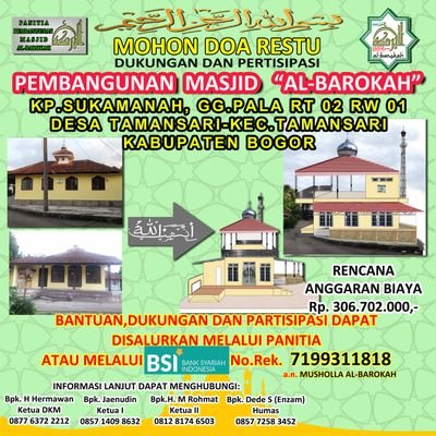 akun  sementara digunakan untuk posting Upgrade Musholla to Masjid.