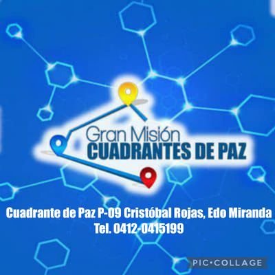 cuadrante de Paz P-09 municipio Cristóbal Rojas del Estado Miranda