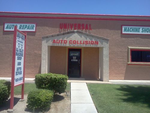 Here at UNIVERSAL COLLISION CENTER we offer 50% off your Deductable on any collision repair for your vehicle! 83816 Ave 45. indio Ca 92201 office:760-342-3845