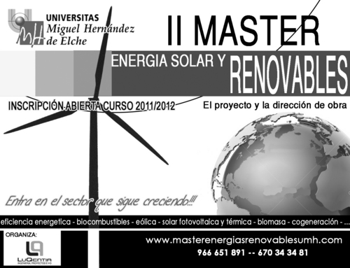 Antigua cuenta del Máster en Energía Solar y Renovables de la Universidad Miguel Hernández de Elche. Síguenos a partir de ahora en @enermaster_es