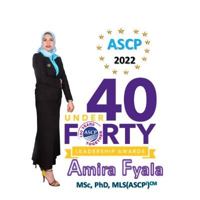 Consultant of Medical Analysis #ASCP40UnderForty 2022
#Excellence_in_Management_award #ASCP2020
Best #International_Poster #ASCP2019 #AACR2017