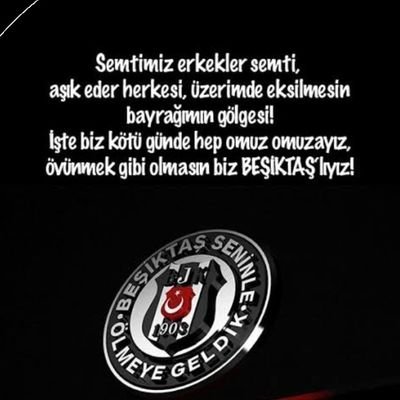 Beşiktaşlı Beşiktaş hastası Beşiktaş olmadan hayat yok benim için 🦅🤍🦅🖤