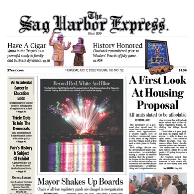 Sag Harbor's paper of record since 1859, The Sag Harbor Express is one of four newspapers in The Express News Group with online content at https://t.co/kuTNypl7cw.