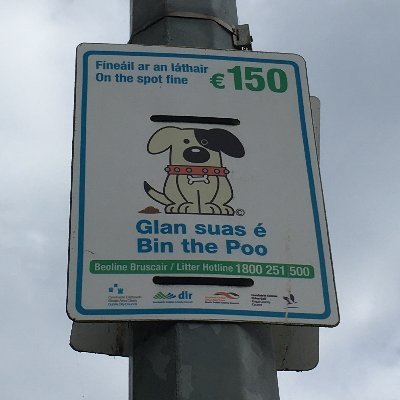 Campaigning to remove dog poo from the footpaths of Sligo.  DM your photos.  Follow to show support for clean footpaths.