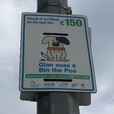 Campaigning to remove dog poo from the footpaths of Sligo. DM your photos. Follow to show support for clean footpaths.