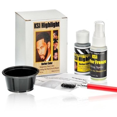 Hi! I'm Ksi-highlight a Beard Dye for men by a barber near me that helps as Bald Spot Filler and Hairline Enhancement for thinning men and women.  Order Now!