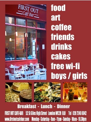 First Out was established in 1986. It was the first #LGBT out and proud cafe-bar in #London. #firstout #vegetarian #cafe #bar #lesbian #gay