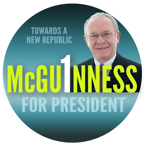 Martin McGuinness is the Sinn Féin nominated candidate for the Irish Presidential election campaign 2011.  This is the official campaign twitter account.