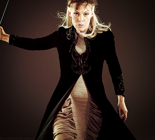 mother to Draco wife to lucius sister to bellatrix house mate to the Drak lord