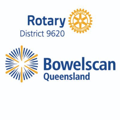 Follow #QldRotaryBowelscan for #bowelcancer info, urge 50-74s to use free govt test kits, and u50s and +75s to buy our test kits, selling April-July annually