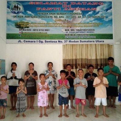 Bantu Anak yatim-piatu 👉
Rekening Panti Asuhan
BRI.108401003145535
A/n. Yayasan Anak Berbakti Indonesia
BCA.7865377541