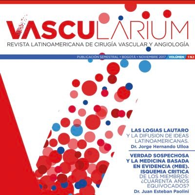 Vascularium es la revista latinoamericana de cirugía vascular y angiología de @asovascular