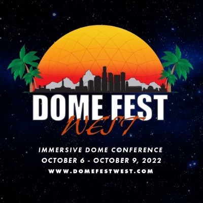 The biggest celebration of everything #fulldome in the US. Coming again soon to Los Angeles at the OCC campus on Oct 6-9, 2022. Don't miss it! #DomeFestWest