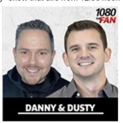 “Danny & Dusty” M-F Noon-3 on @1080thefan with @dannymarang & @dusty_harrah