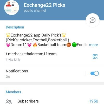 Exchange22E's profile picture. We provide Analysis for Cricket📲DREAM11😍🤑 Click The Follow 💗 Icon.
#dream11  #dream11team #dream11tips #exchange22picks #ipl  
 👇Join telegram channel 👇