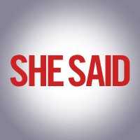 She Said (@shesaidfilm) 's Twitter Profile Photo She Said (@shesaidfilm) 's Twitter Profile Photo