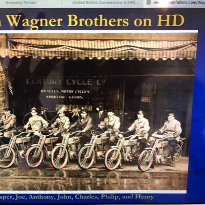 PhD economist, mainly health policy. Into family ancestry - photo is grandfather and his brothers on Harleys at their cycle shop in 1910.