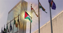 Twitter feed on bid by Palestine to become 194th member state of the United Nations.